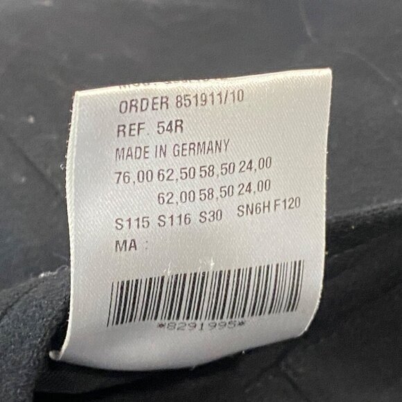 Scabal Black Wool Blazer Jacket Mens Size 54R Bespoke Made to Measure 3 Button - Picture 11 of 11